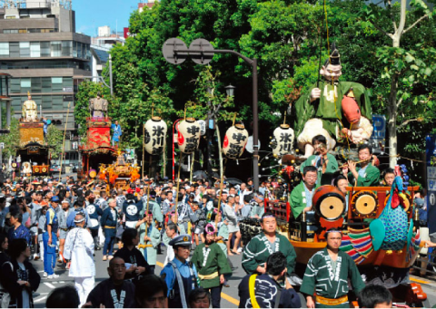 写真で振り返る、平成26年度赤坂氷川祭　赤坂氷川山車巡行