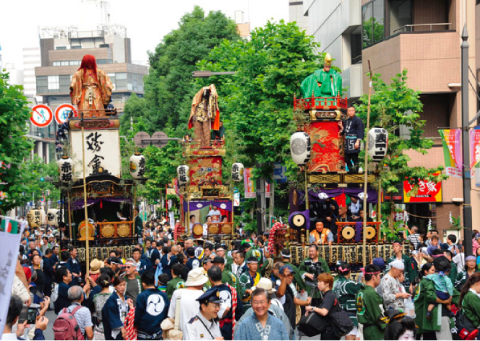 写真で振り返る、平成28年度赤坂氷川祭　赤坂氷川山車巡行